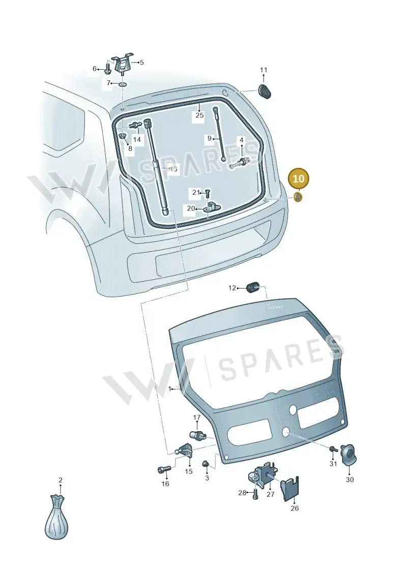 1K8823753B — Skoda Citigo (2019-2021) diagram 583827000, position 10