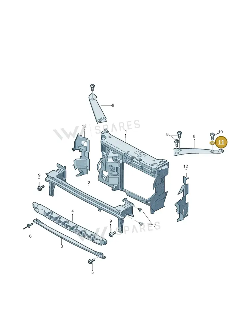 1K8941297 — Skoda Citigo (2019-2021) diagram 727805000, position 11