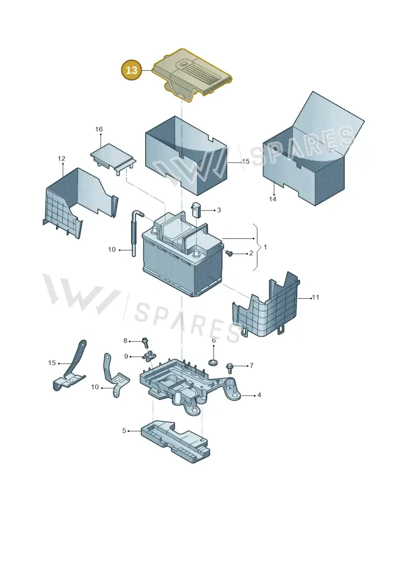 1KD915443 — Skoda Yeti (2013-2017) diagram 767915000, position 13