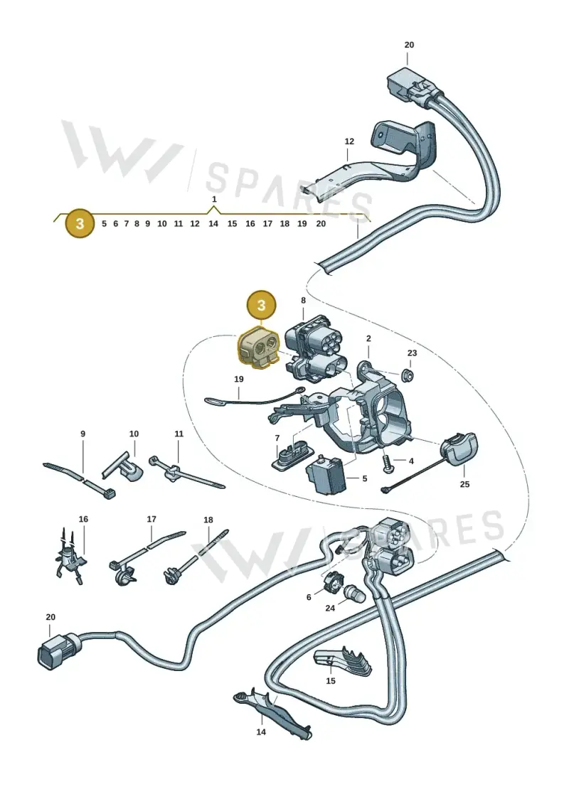1N3972509K — Skoda Superb Combi (2023-) diagram 3j0970150, position 3
