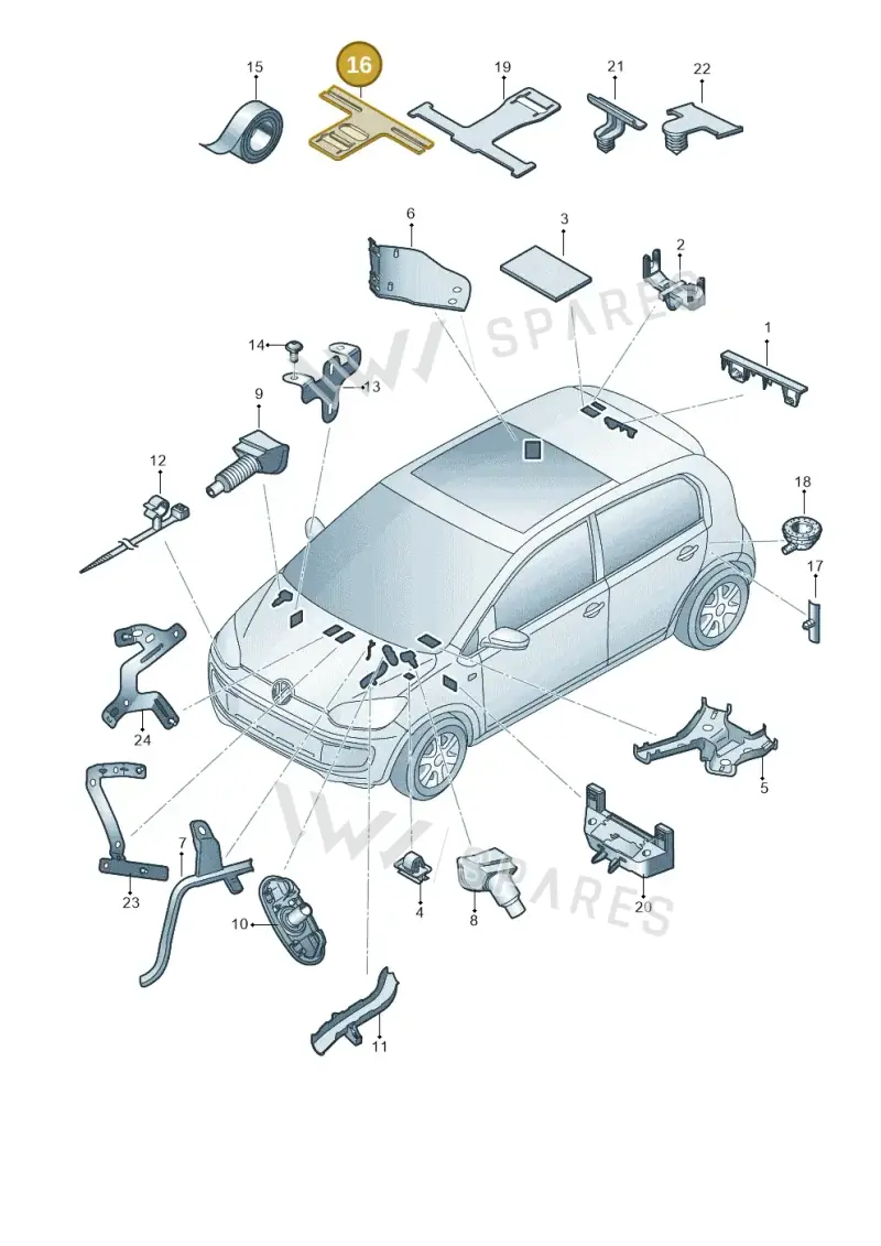 1P0971848F — Skoda Citigo (2019-2021) diagram 772972010, position 16