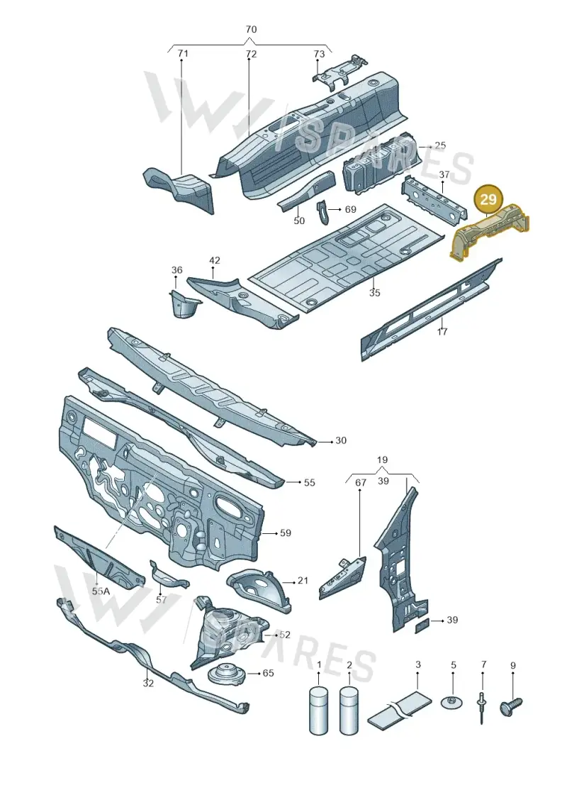 1S0802570D — Skoda Citigo (2011-2019) diagram 723802000, position 29