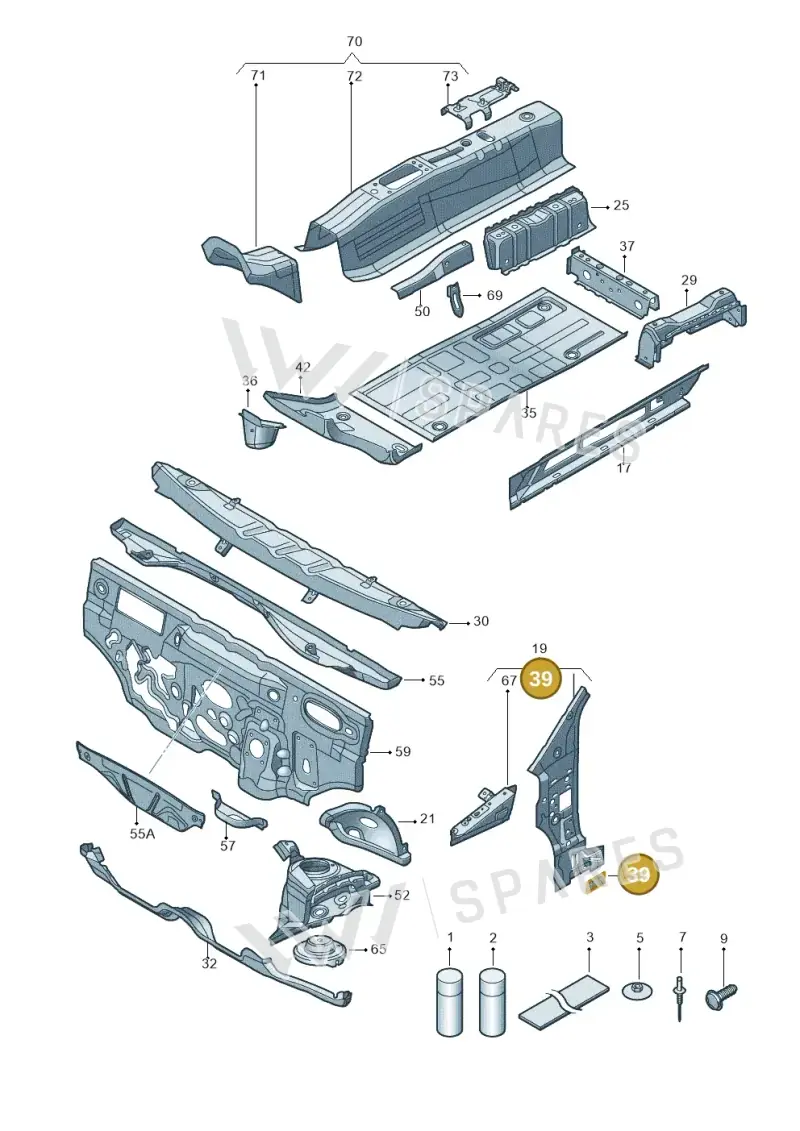 1S0803477 — Skoda Citigo (2011-2019) diagram 723802000, position 39