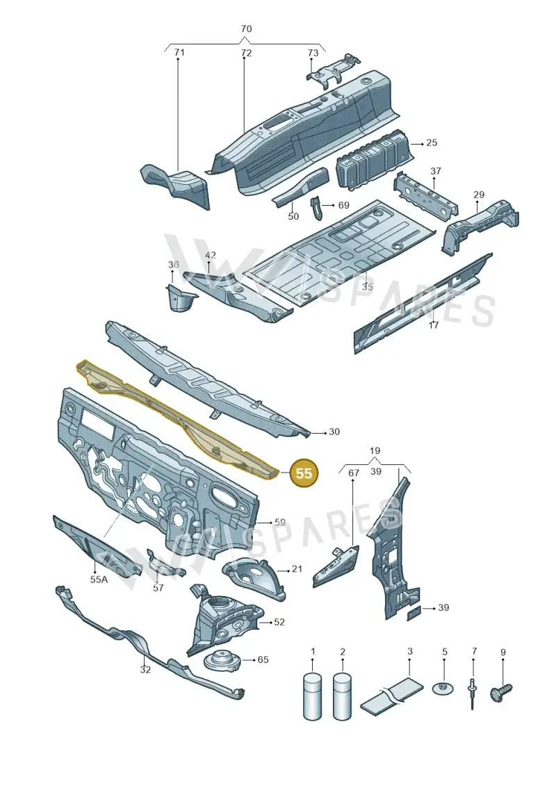 1S0805261 — Skoda Citigo (2011-2019) diagram 723802000, position 55
