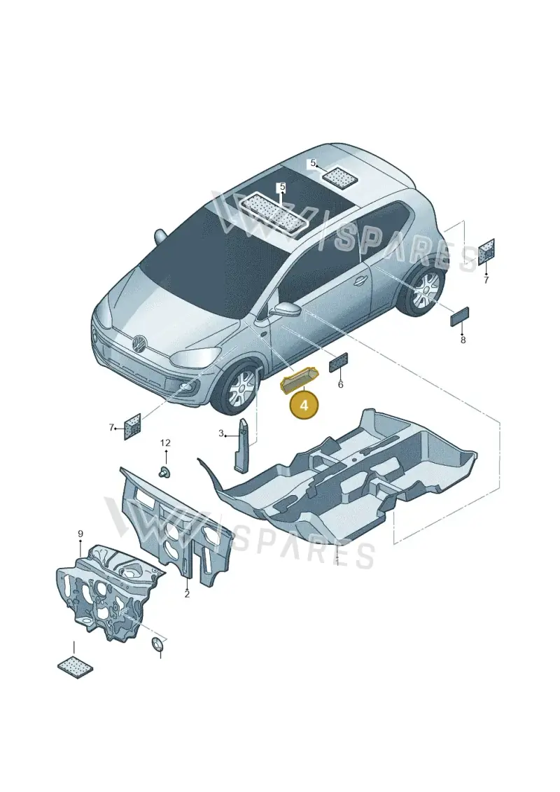 1S0864741 — Skoda Citigo (2011-2019) diagram 723863200, position 4