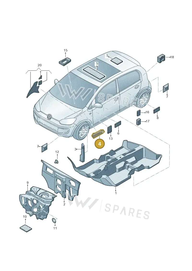 1S0864742 — Skoda Citigo (2019-2021) diagram 772863200, position 4