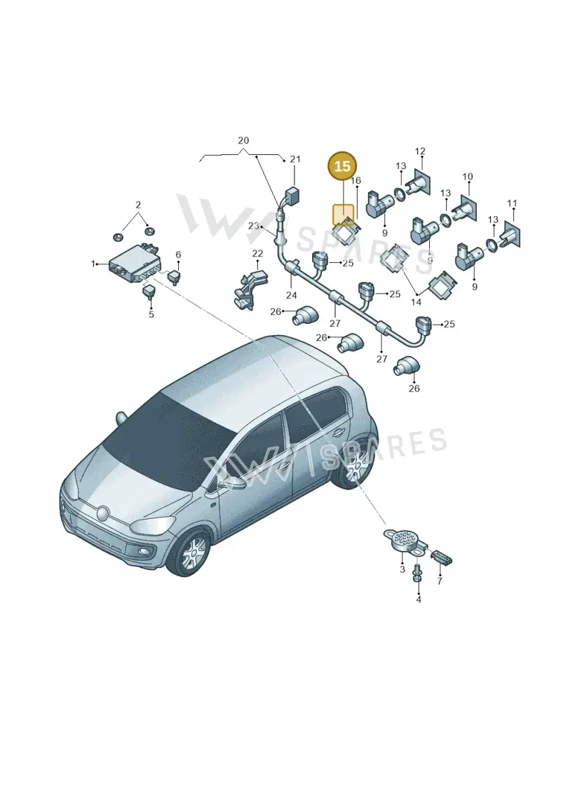1S0919079B — Skoda Citigo (2019-2021) diagram 727919500, position 15