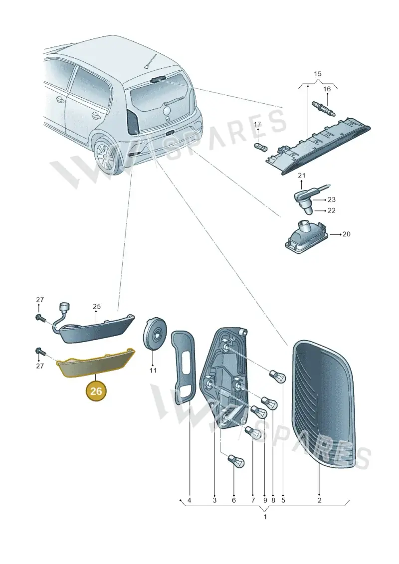 1S0945702 — Skoda Citigo (2019-2021) diagram 583945000, position 26