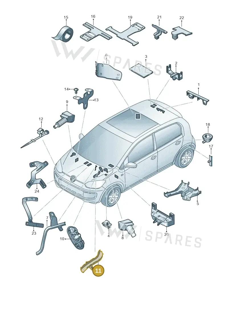 1S0971445H — Skoda Citigo (2019-2021) diagram 772972010, position 11