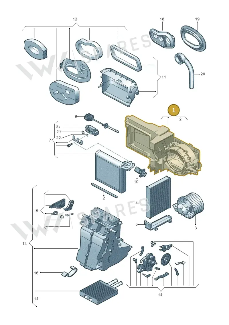 1S1820007A — Skoda Citigo (2011-2019) diagram 723820220, position 1