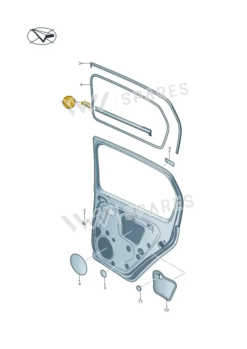 1S4839477C5AP — Skoda Citigo (2019-2021) diagram 723839600, position 2