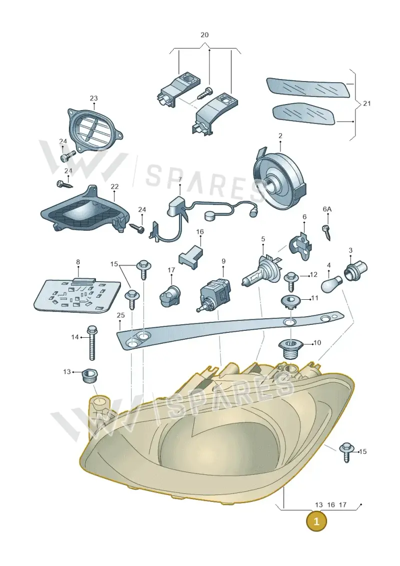 1ST941005A — Skoda Citigo (2019-2021) diagram 727941100, position 1