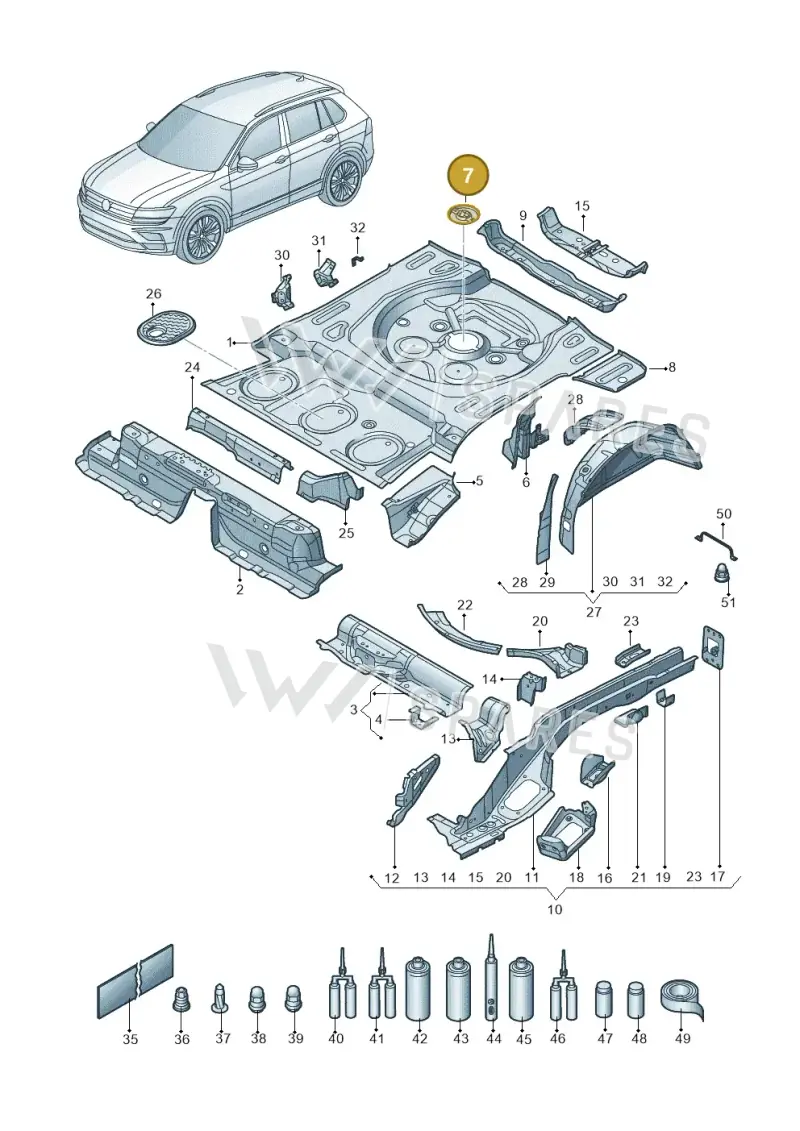 1T0803274 — Skoda Kodiaq (2018-2022) diagram 434803010, position 7