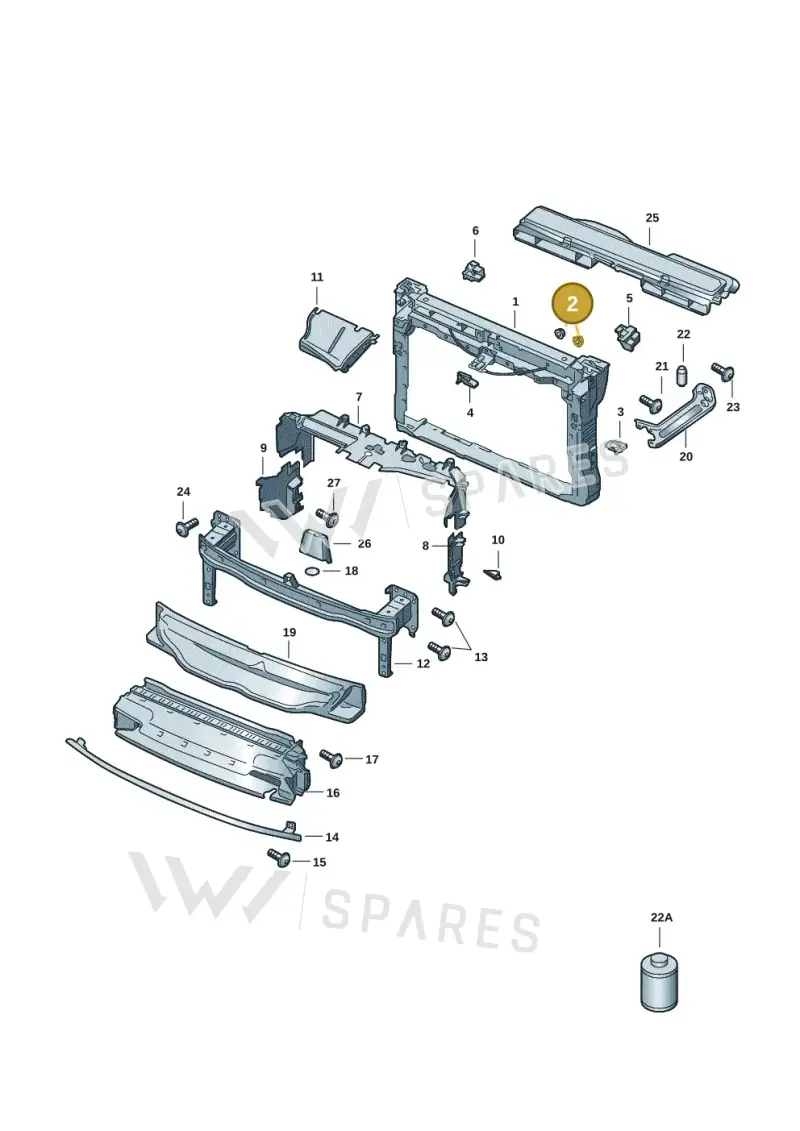 1T0805179A — Skoda Octavia (2019-2024) diagram 585805001, position 2