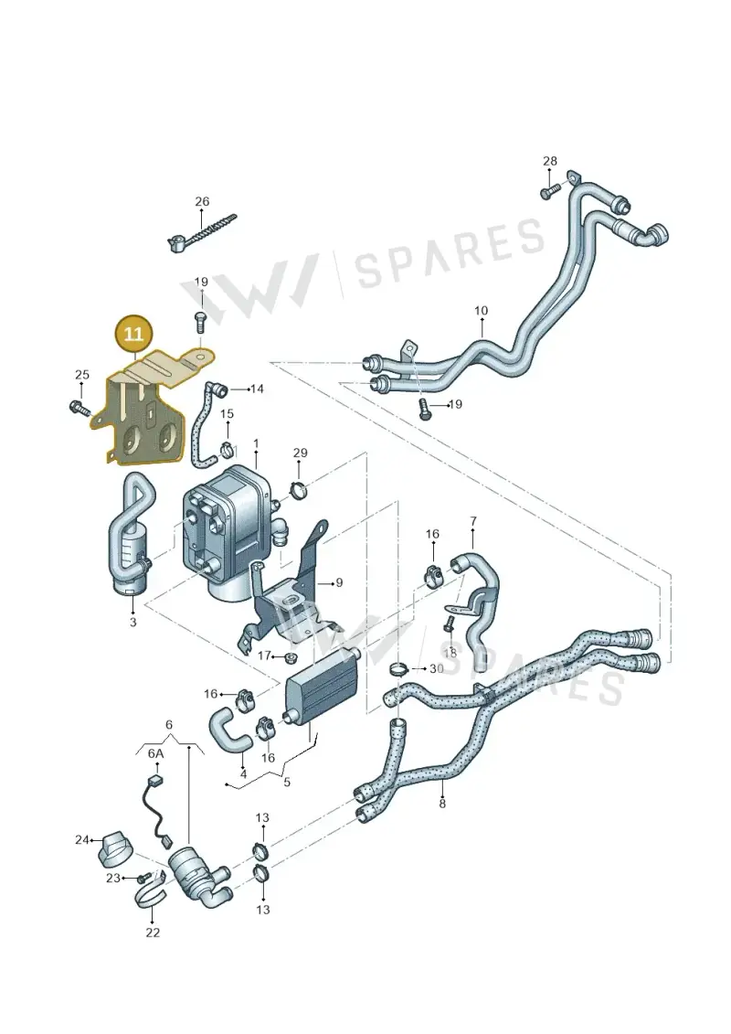 1T0955195B — Skoda Yeti (2013-2017) diagram 634819700, position 11