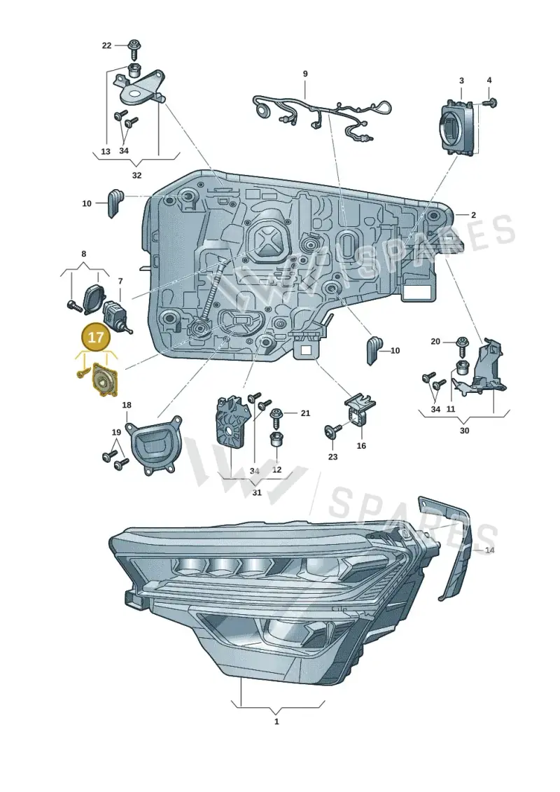 1T3941052 — Skoda Kodiaq (2024-) diagram 57h941010, position 17