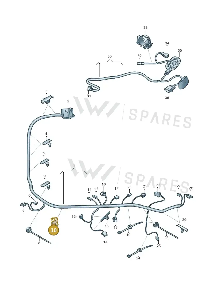 1U0971848A — Skoda Kamiq (2019-) diagram 584972045, position 10