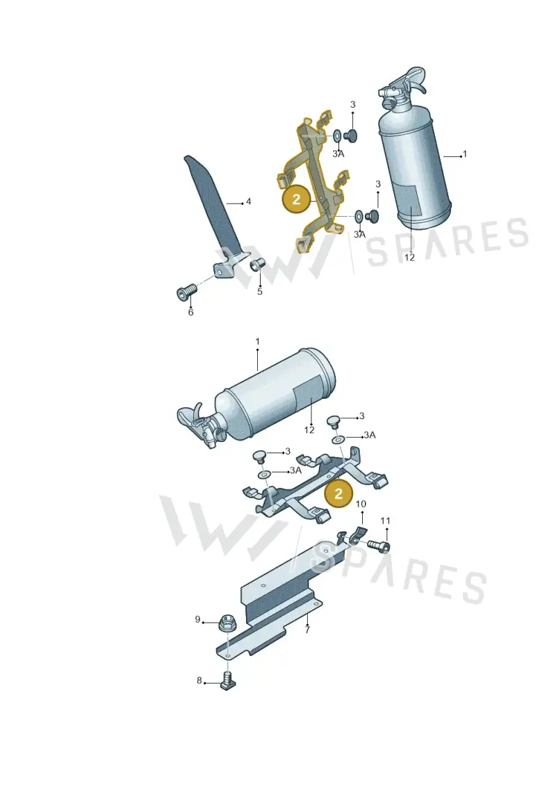 1Z0860231A — Skoda FABIA/COMBI            05> (2004-) diagram 225011110, position 2