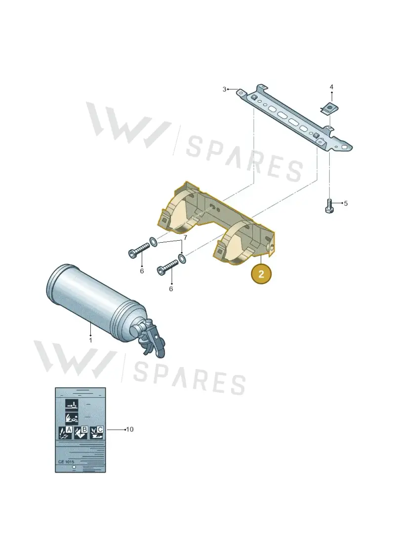 1Z0860231A — Skoda Yeti (2013-2017) diagram 666011110, position 2
