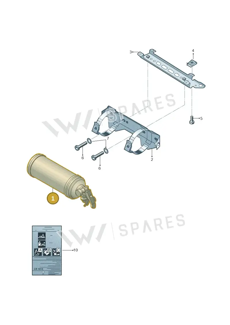 1Z0860277 — Skoda Yeti (2013-2017) diagram 666011110, position 1