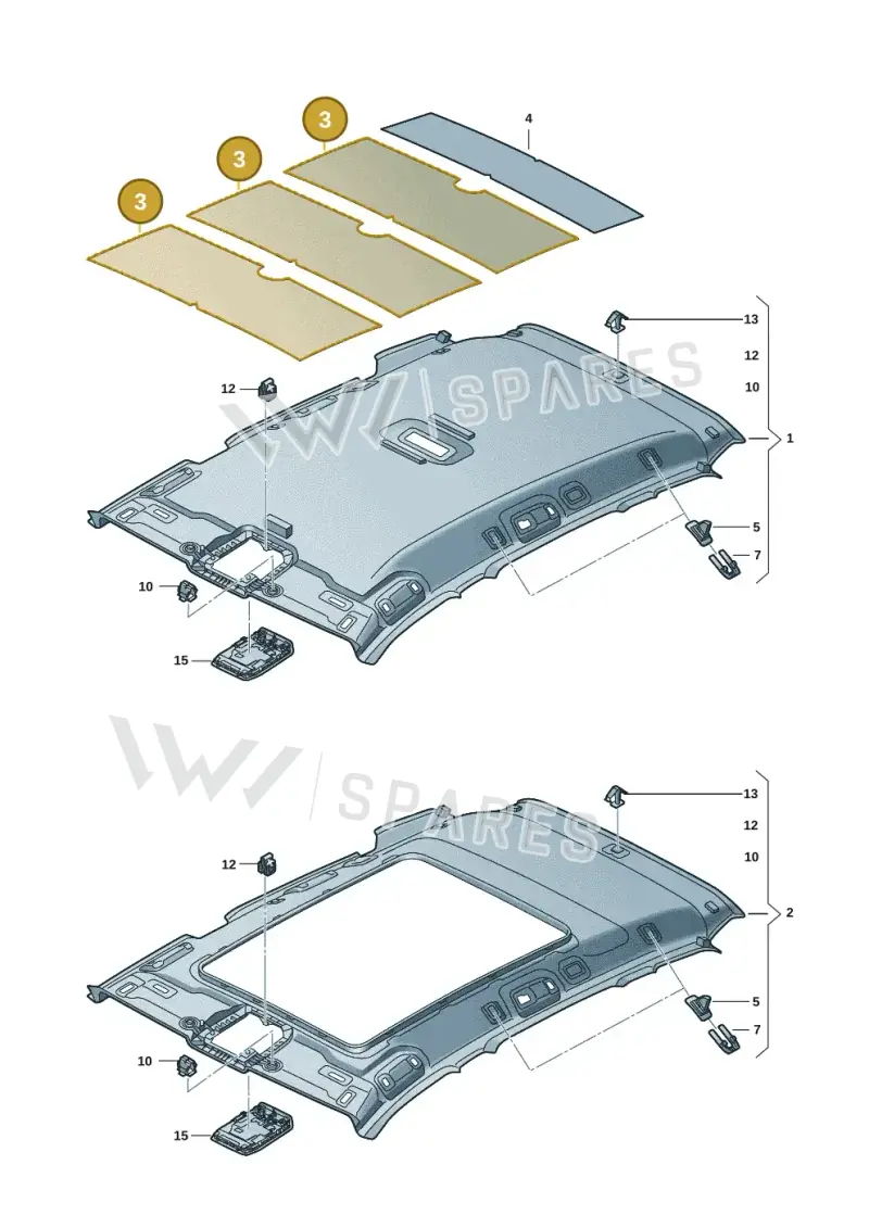 1Z0867817F — Skoda Superb Combi (2023-) diagram 3p0867050, position 3