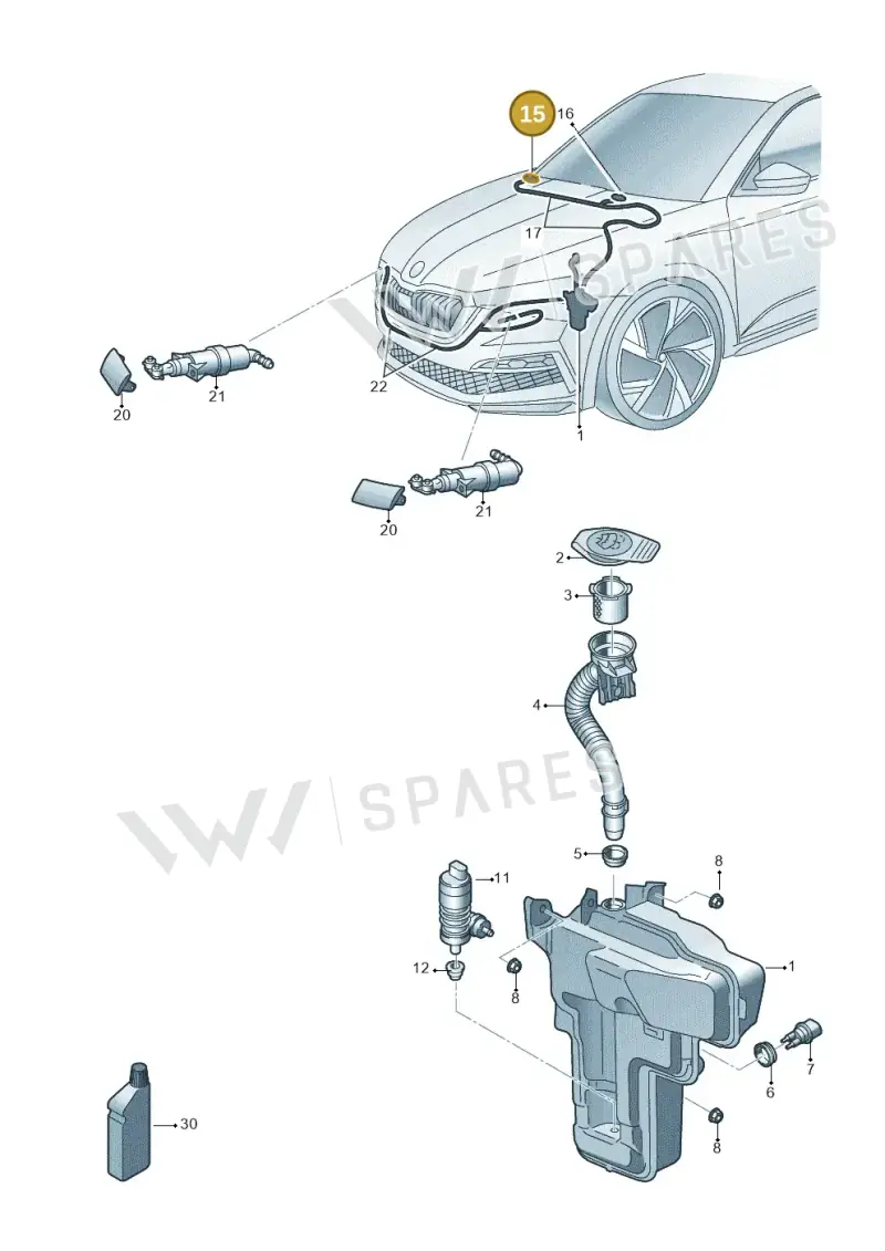 1Z0955985 — Skoda Enyaq (2020-) diagram 584955010, position 15