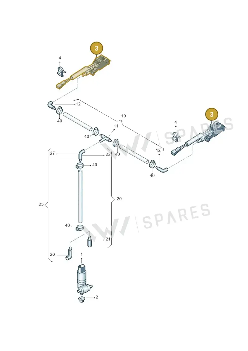 1Z0955986 — Skoda OCTAVIA/COMBI/4X4      04> (2004-) diagram 419955100, position 3