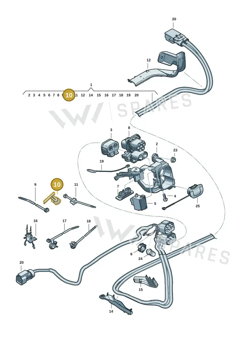 1Z0971848E — Skoda Superb Combi (2023-) diagram 3j0970150, position 10