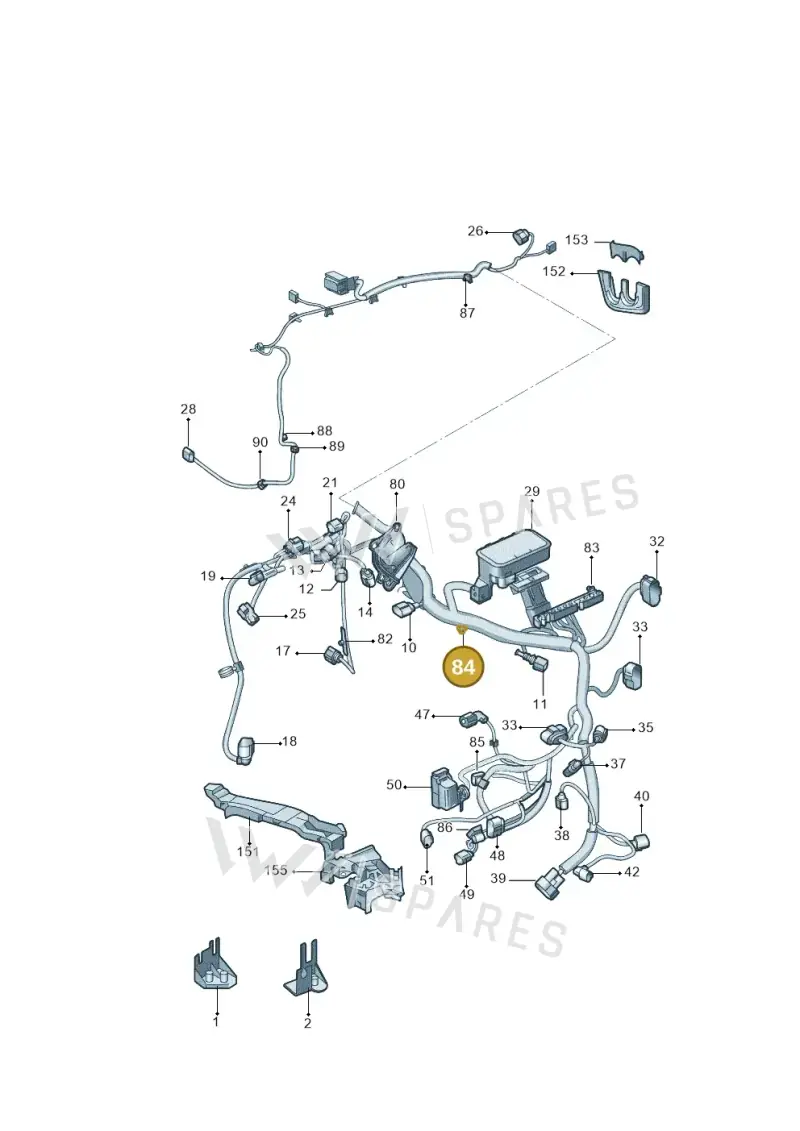 1Z0971850B — Skoda Yeti (2013-2017) diagram 767971810, position 84