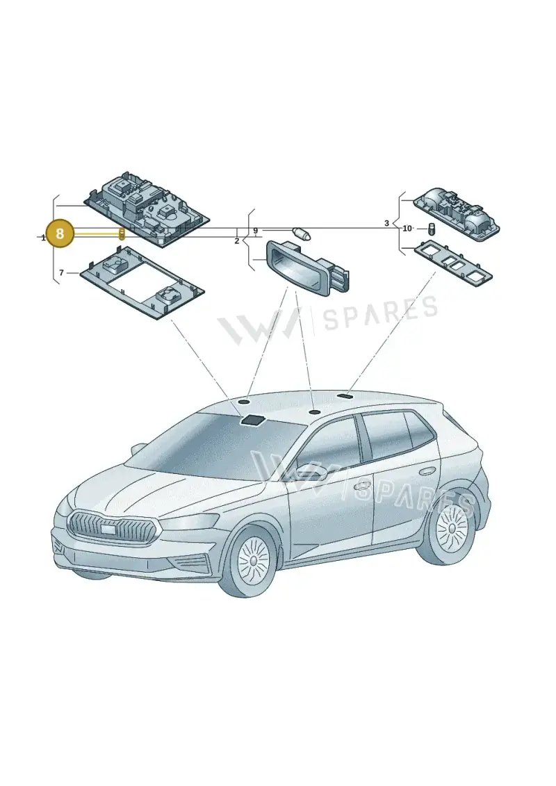 2G0998015 — Skoda Fabia (2021-) diagram 6vn947000, position 8