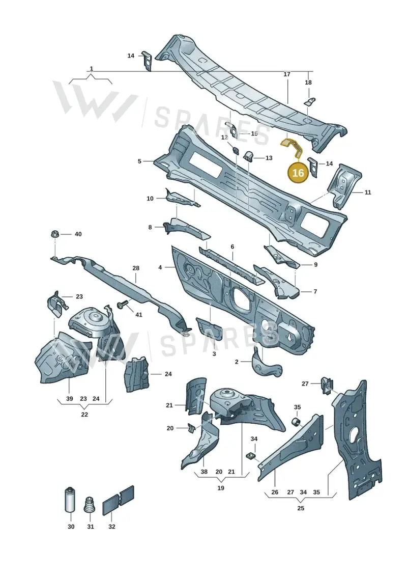 2G1805889 — Skoda Fabia (2021-) diagram 6vn805050, position 16