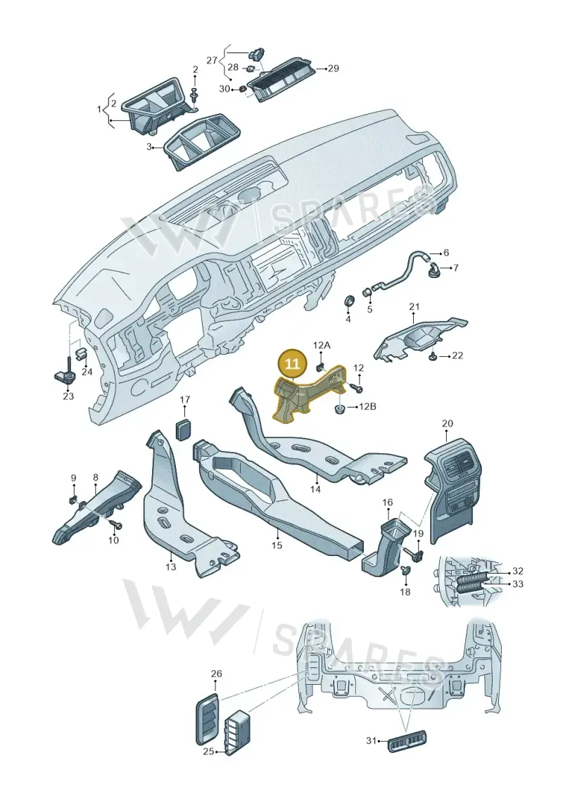 2G1819152A — Skoda Kamiq (2019-) diagram 584819010, position 11