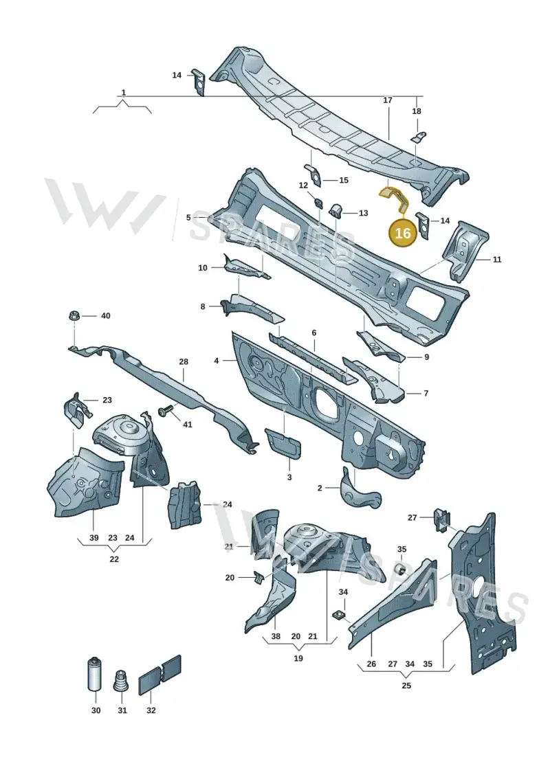 2G2805889 — Skoda Fabia (2021-) diagram 6vn805050, position 16