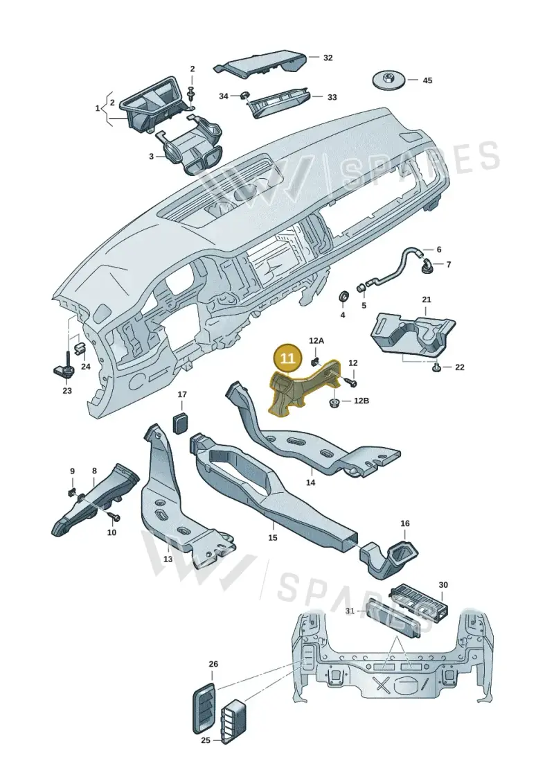 2G2819152A — Skoda Fabia (2021-) diagram 6vn819010, position 11