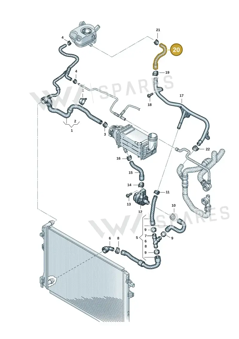 2Q0121109 — Skoda Kamiq (2019-) diagram 837121235, position 20