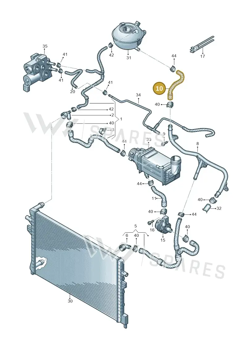 2Q0121109C — Skoda Octavia (2019-2024) diagram 890121132, position 10