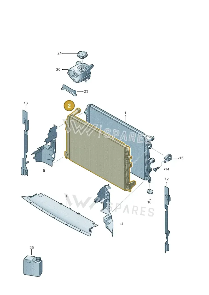2Q0121253S — Skoda Fabia (2021-) diagram 837122011, position 2
