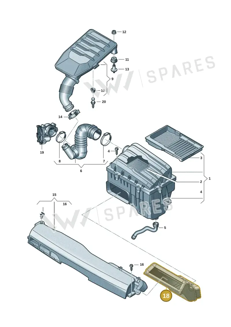 2Q0129618F — Skoda Fabia (2021-) diagram 837129005, position 18