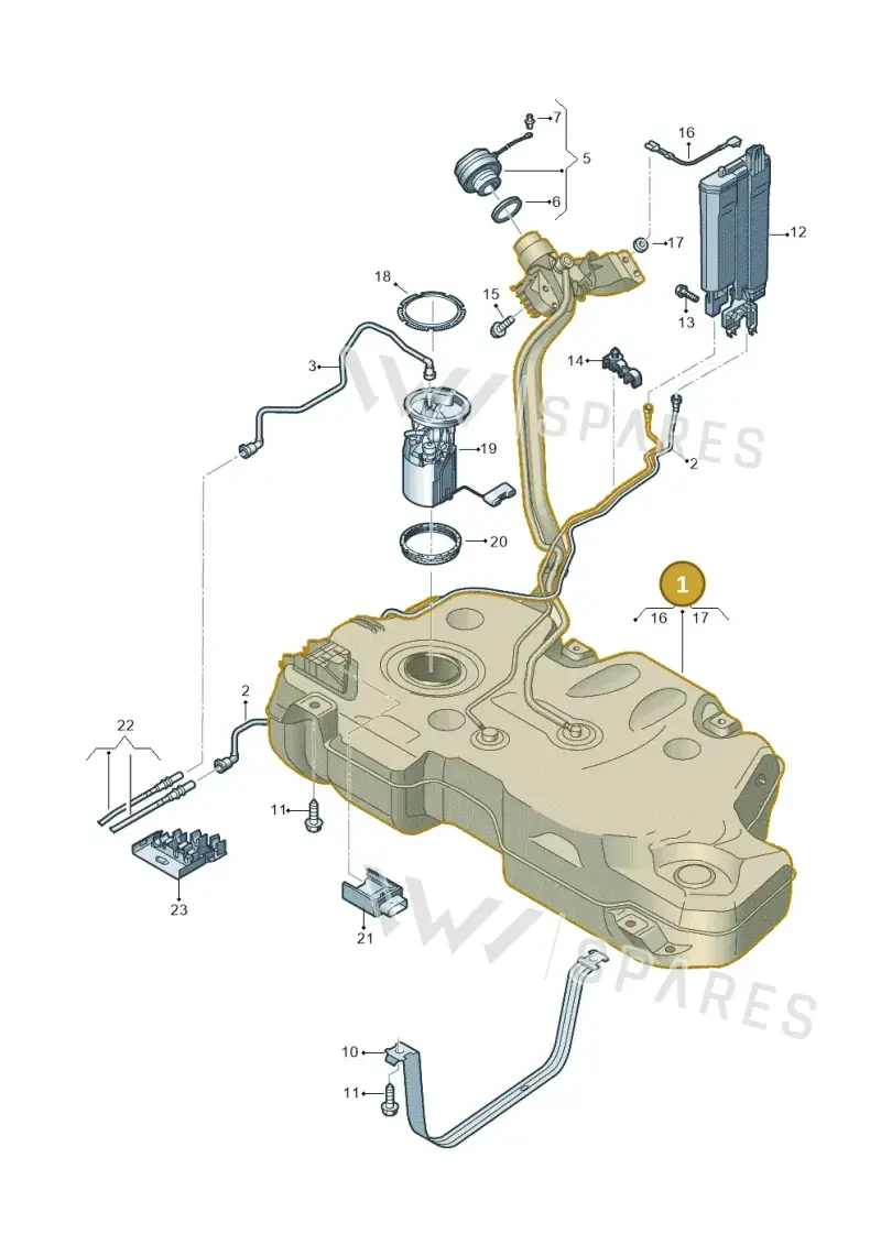 2Q0201055DH — Skoda Fabia (2021-) diagram 837201400, position 1
