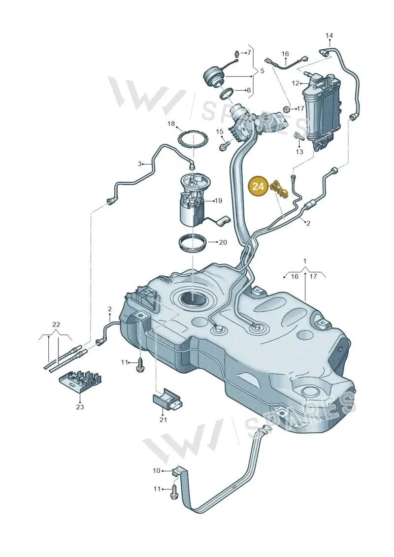 2Q0201270C — Skoda Fabia (2021-) diagram 587201042, position 24
