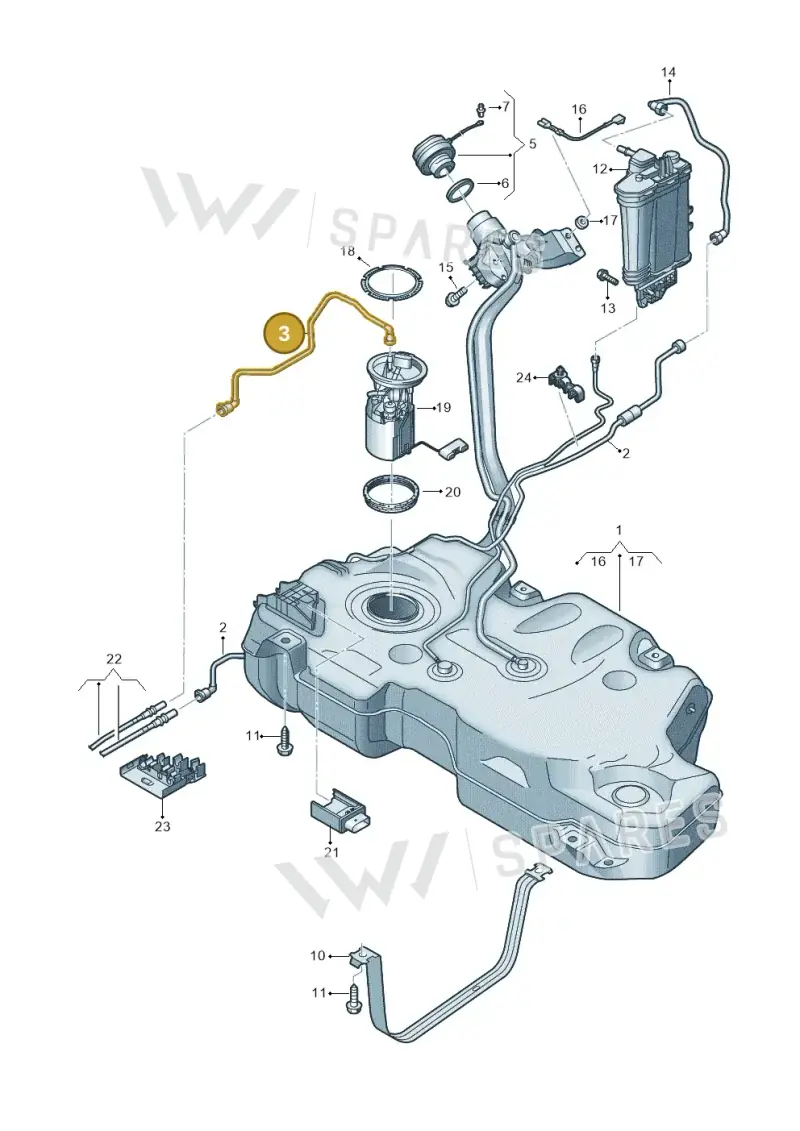2Q0201293K — Skoda Fabia (2021-) diagram 587201042, position 3