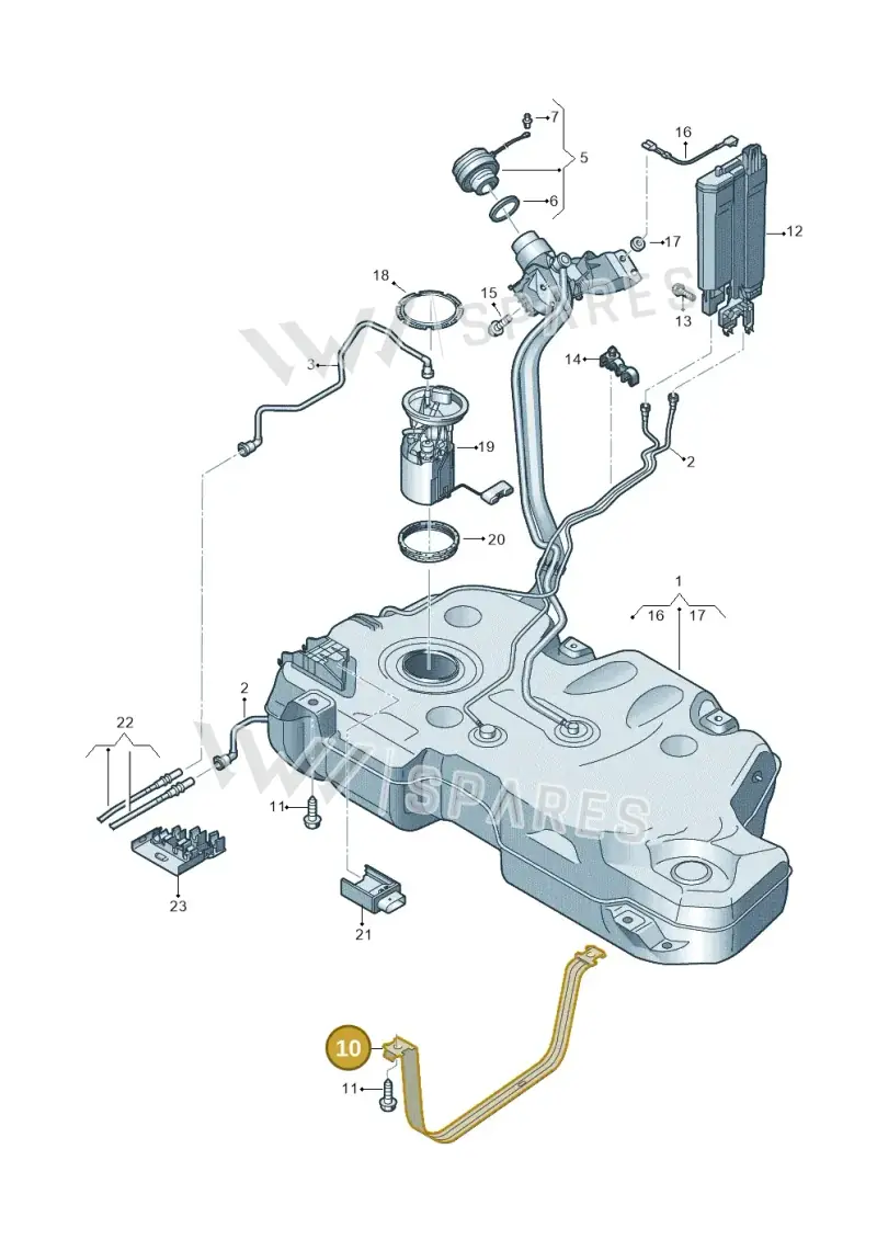 2Q0201655A — Skoda Fabia (2021-) diagram 837201400, position 10
