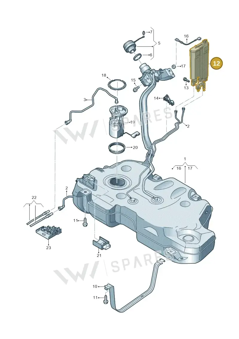 2Q0201801 — Skoda Fabia (2021-) diagram 837201400, position 12