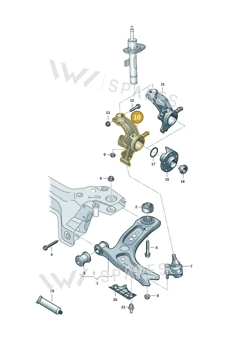 2Q0407256AF — Skoda Fabia (2021-) diagram 837407001, position 10
