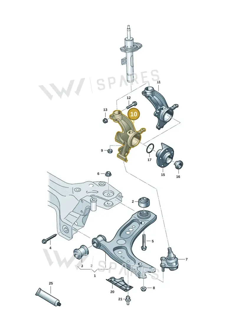 2Q0407256AG — Skoda Fabia (2021-) diagram 837407001, position 10