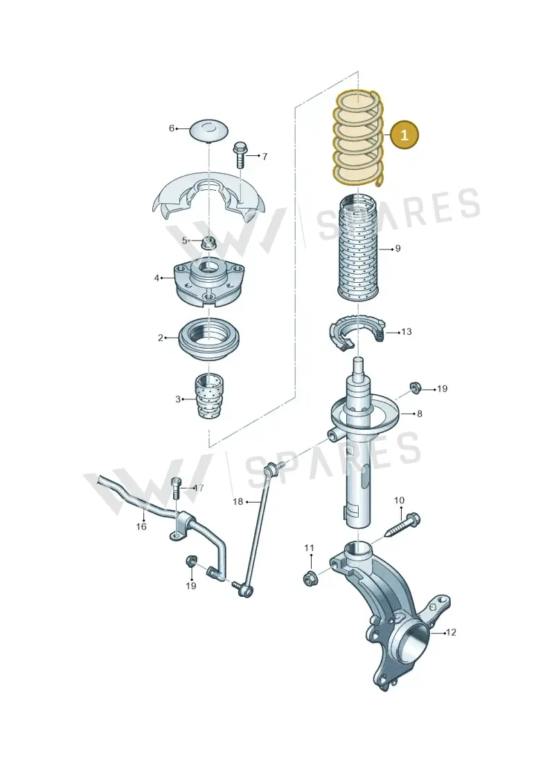 2Q0411105AR — Skoda Kamiq (2019-) diagram 753411000, position 1