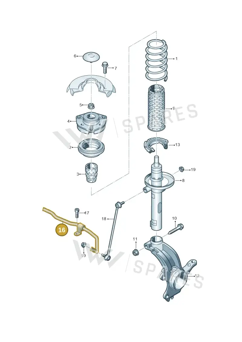 2Q0411303M — Skoda Fabia (2021-) diagram 753411000, position 16