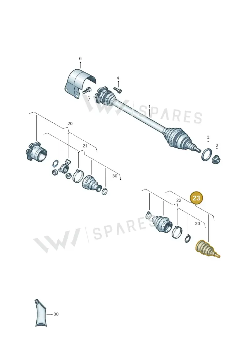 2Q0498099AX — Skoda Kamiq (2019-) diagram 837407400, position 23