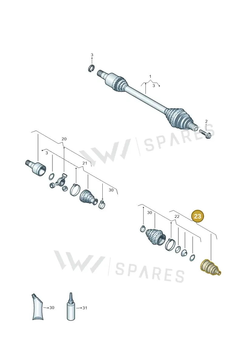 2Q0498099AX — Skoda Fabia (2021-) diagram 827407220, position 23
