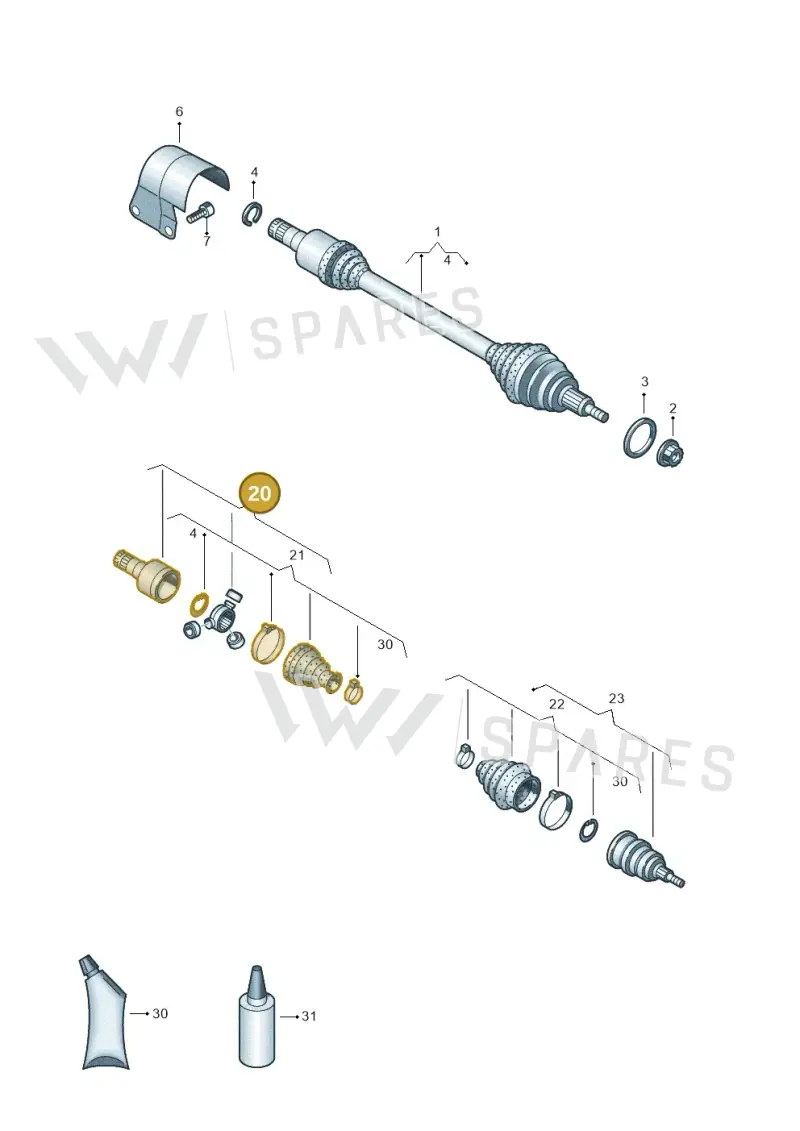 2Q0498103J — Skoda Fabia (2021-) diagram 837407240, position 20